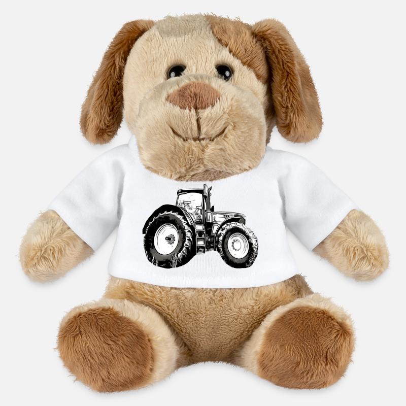 Traktor - MiniFeet® Hund Helge - Weiß