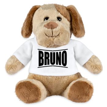 Bruno T-Shirt Geschenkidee - MiniFeet® Hund Helge - Weiß - Vorne