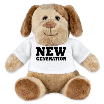 New generation - Chien en peluche Helge MiniFeet® - blanc - Devant