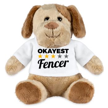Okayest Fechter - MiniFeet® Hund Helge - Weiß - Vorne