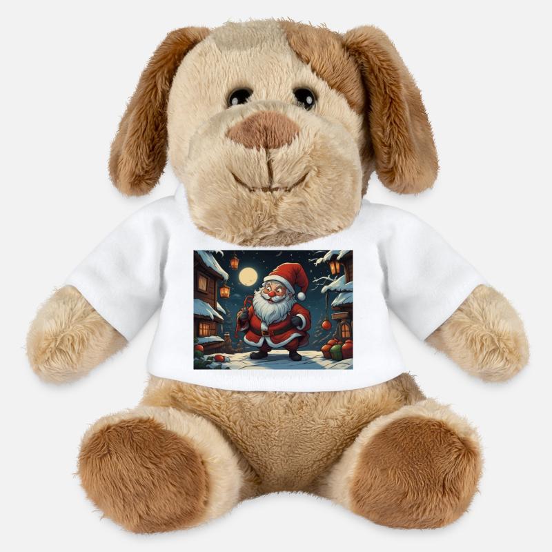 Weihnachtsmann - MiniFeet® Hund Helge - Weiß