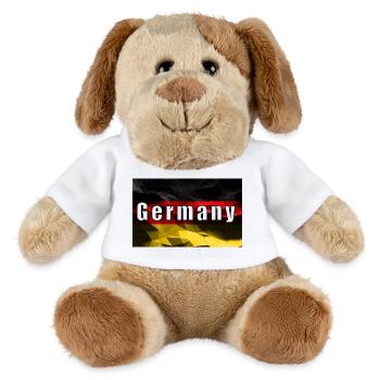 Allemagne _ 01 - Chien en peluche Helge MiniFeet® - blanc - Devant