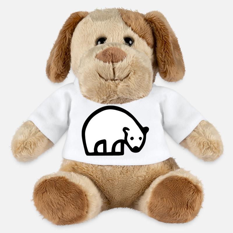 Niedliche Eisbären-Illustration! - MiniFeet® Hund Helge - Weiß
