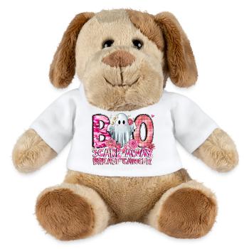 Boo Scare Away Breast Cancer - MiniFeet® Dog Helge - white - Front