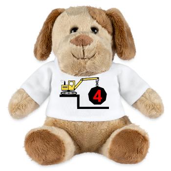 Birthday - MiniFeet® Dog Helge - white - Front