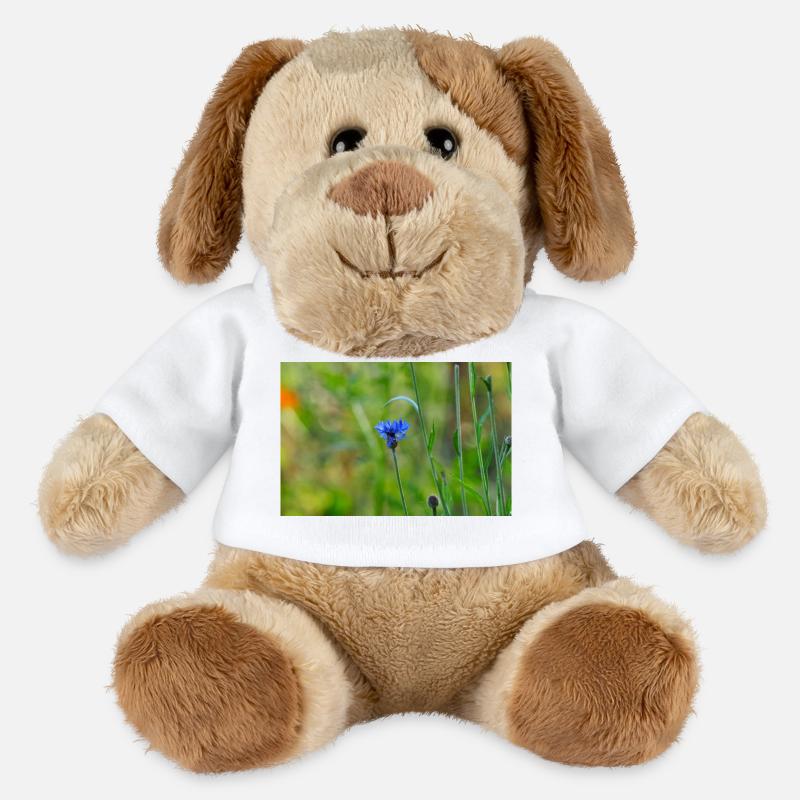 Bleuet - Chien en peluche Helge MiniFeet® - blanc