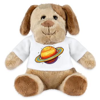 Planète Saturne - Chien en peluche Helge MiniFeet® - blanc - Devant