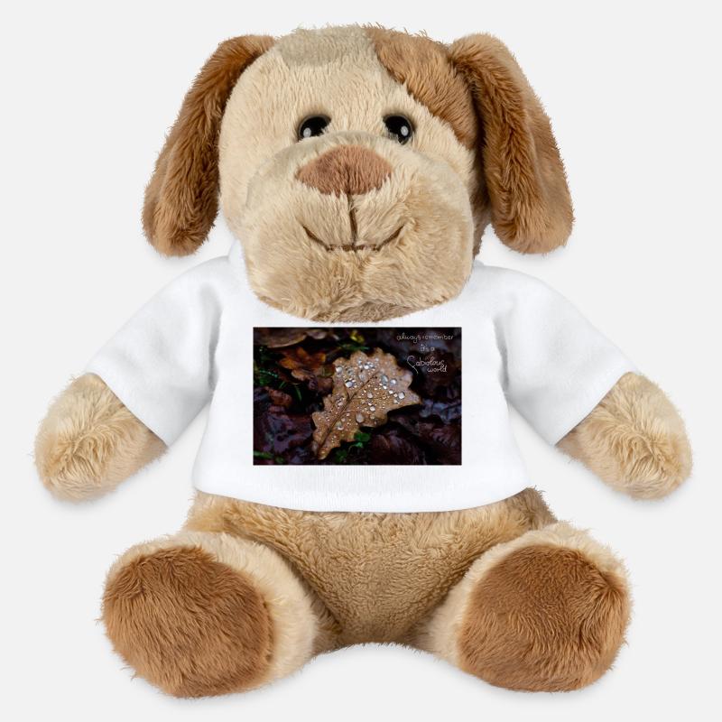 fabiolous world Herbstblatt - MiniFeet® Hund Helge - Weiß