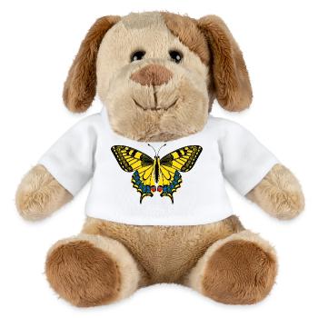 Schmetterling – Papillon - Chien en peluche Helge MiniFeet® - blanc - Devant