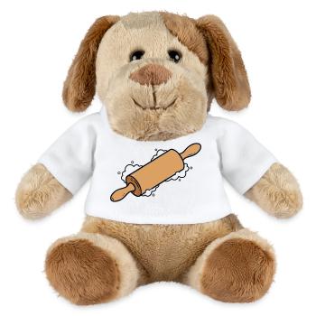 Rouleau à pâtisserie Pâte à pâtisser Cuisson - Chien en peluche Helge MiniFeet® - blanc - Devant