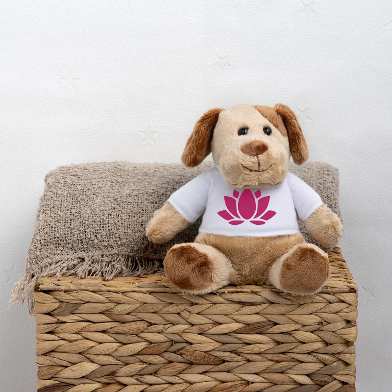 Fleur de lotus, fleur de lotus, fleur de lotus, cadeau de fleur rouge Chien en peluche Helge MiniFeet®
