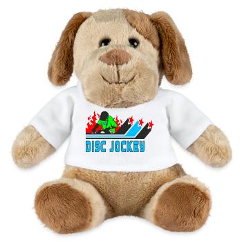 Disc Jockey / DJ / Geschenk / Geschenkidee - MiniFeet® Hund Helge - Weiß - Vorne