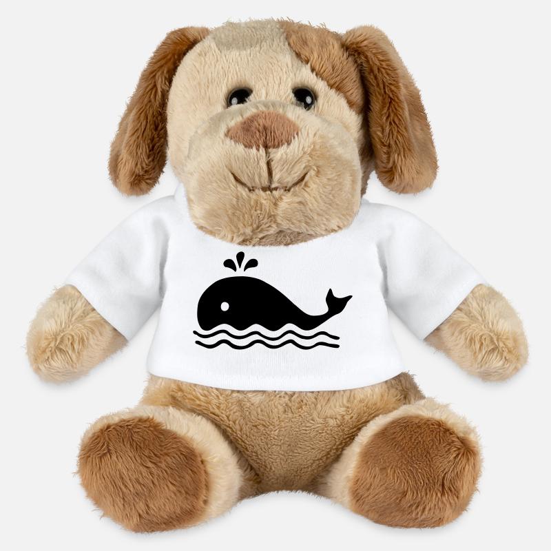 Walfisch Wal Wale - MiniFeet® Hund Helge - Weiß