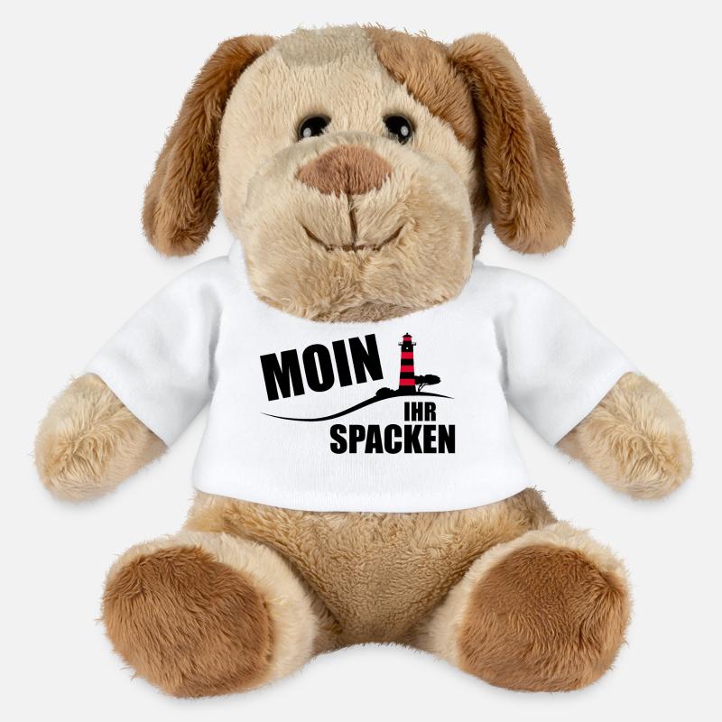 Moin ihr Spacken - MiniFeet® Hund Helge - Weiß