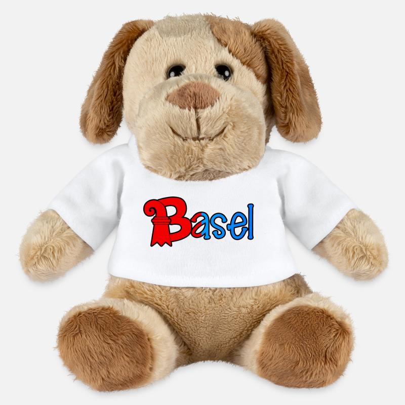 Basel RedBlue Rook Logo - MiniFeet® Hund Helge - Weiß