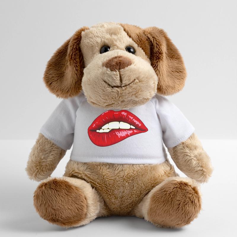 Des lèvres expressives avec de la brillance Chien en peluche Helge MiniFeet®