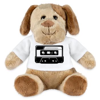 cassette - Chien en peluche Helge MiniFeet® - blanc - Devant