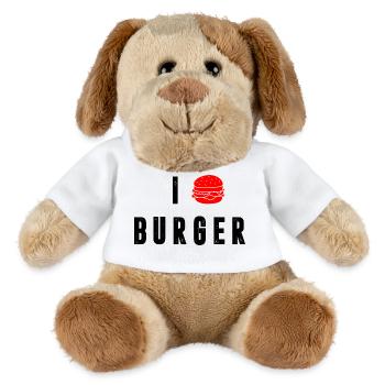 Ich liebe Burger - MiniFeet® Hund Helge - Weiß - Vorne