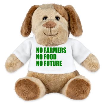 no farmers no food no future - MiniFeet® Hund Helge - Weiß - Vorne