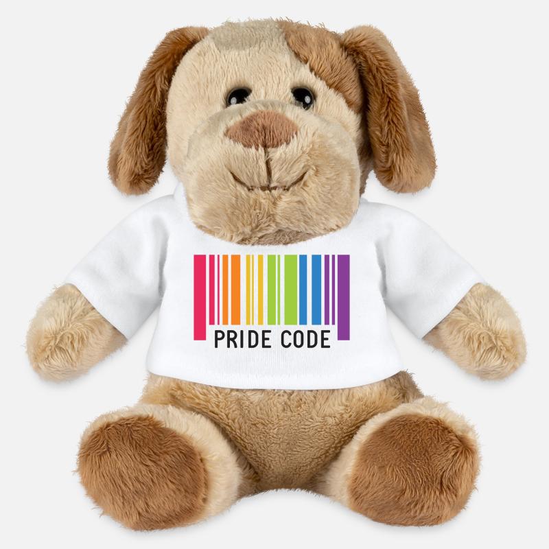 LGBT Pride Monat - Pride Code - MiniFeet® Hund Helge - Weiß