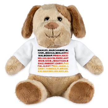 Footballer National Player Names Germany - MiniFeet® Dog Helge - white - Front