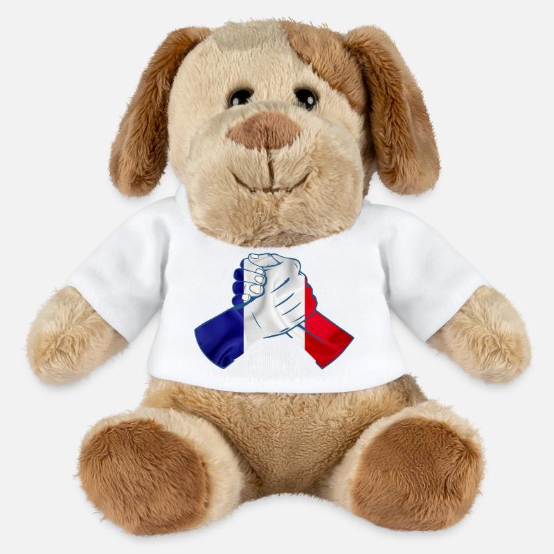 Union BBR - Chien en peluche Helge MiniFeet® - blanc