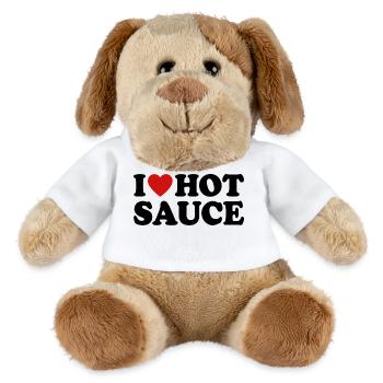 I Love Hot Sauce - MiniFeet® Dog Helge - white - Front