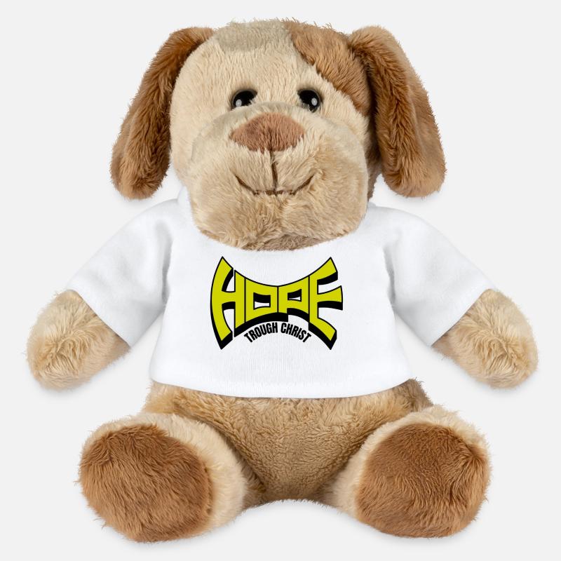 L’espérance par le Christ - Chien en peluche Helge MiniFeet® - blanc