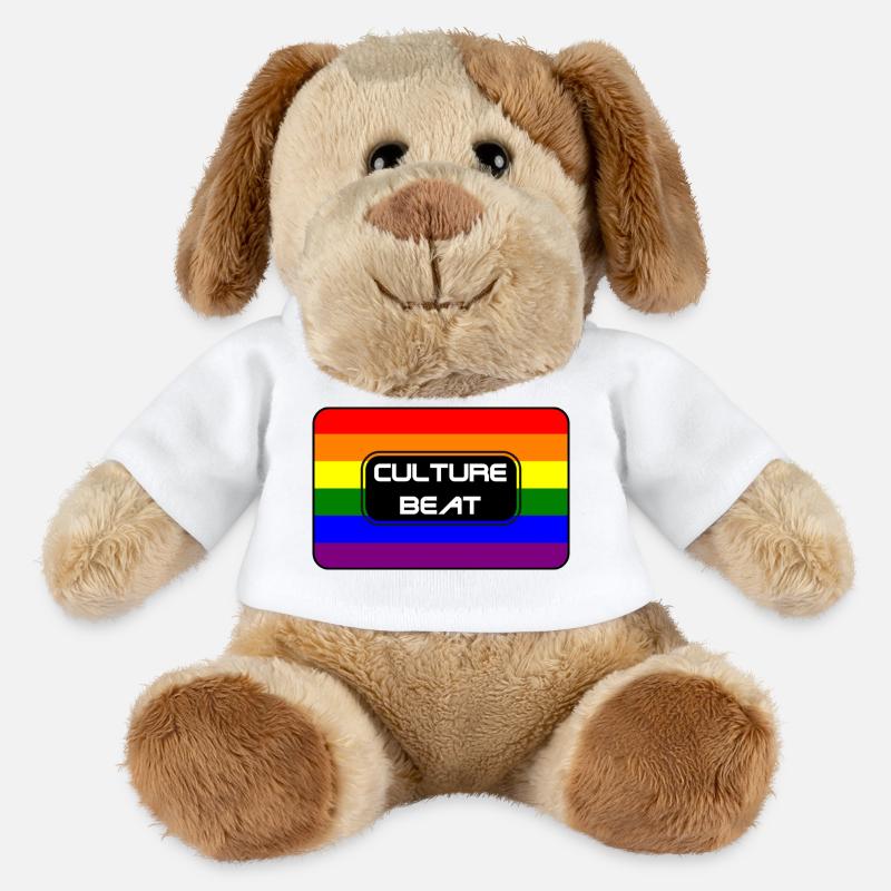 Kultur Beat Pride Logo - MiniFeet® Hund Helge - Weiß