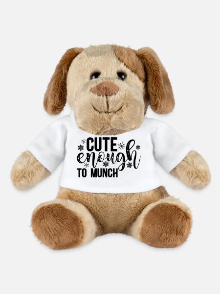 Assez mignon pour être grignoté – Design doux et ludique - Chien en peluche Helge MiniFeet® - blanc