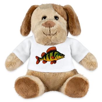 Barsch Flussbarsch Barschangeln Barsche Barsch - MiniFeet® Hund Helge - Weiß - Vorne