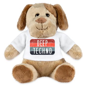 Deep Techno Gradient Stripes - MiniFeet® Dog Helge - white - Front