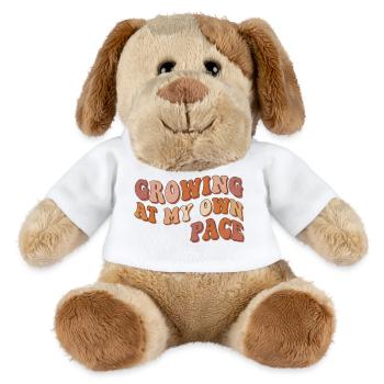 Ich wachse in meinem eigenen Tempo - MiniFeet® Hund Helge - Weiß - Vorne
