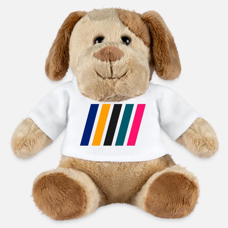 COLOR STRIPES I - MiniFeet® Hund Helge - Weiß