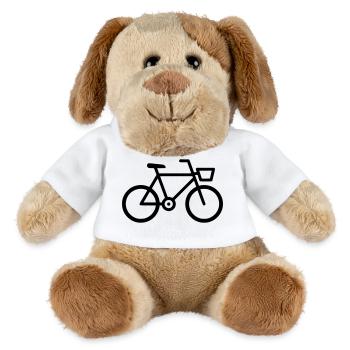 Fahrrad Bike Icon Outline - MiniFeet® Dog Helge - white - Front