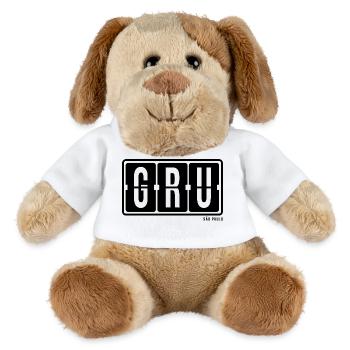 São Paulo GRU, City Souvenir T-Shirt, Cap, Socken - MiniFeet® Hund Helge - Weiß - Vorne