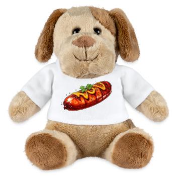 Bratwurst - MiniFeet® Hund Helge - Weiß - Vorne