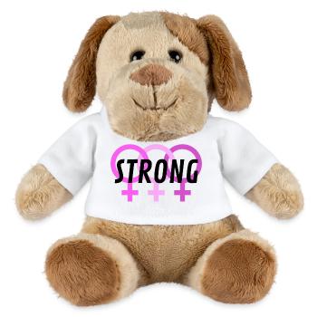 Trio Venus Strong - Chien en peluche Helge MiniFeet® - blanc - Devant