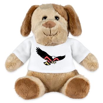 Drapeau des fans d’Adler Allemagne - Chien en peluche Helge MiniFeet® - blanc - Devant