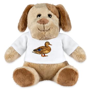 Canard colvert - Chien en peluche Helge MiniFeet® - blanc - Devant