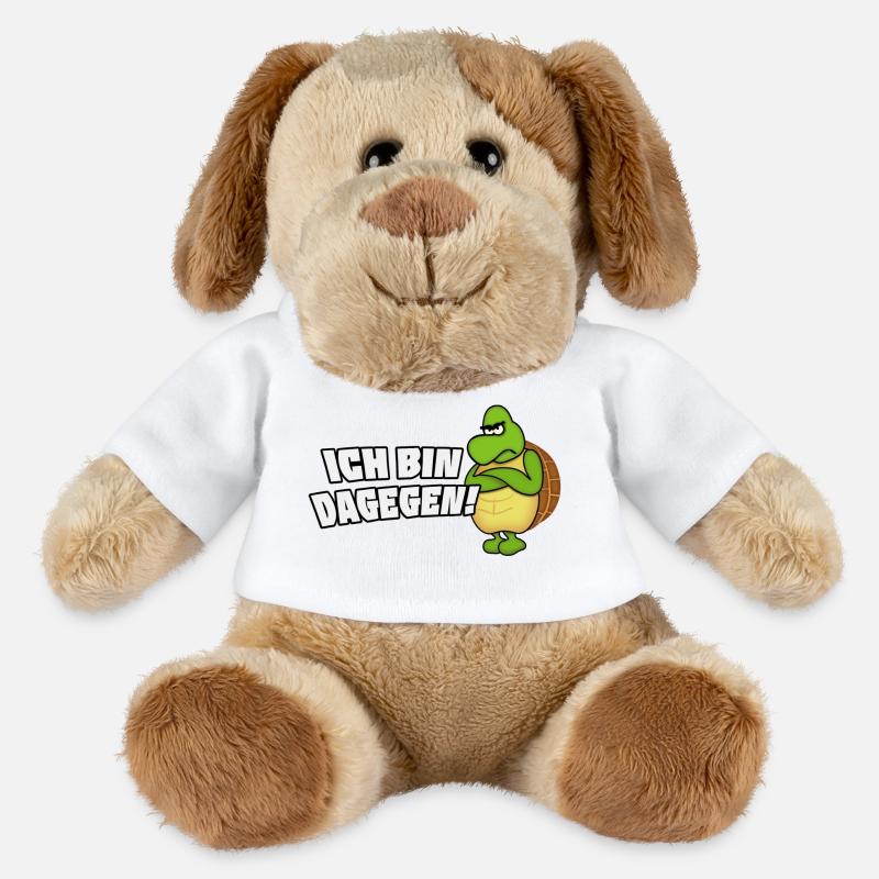 ich bin dagegen - MiniFeet® Hund Helge - Weiß
