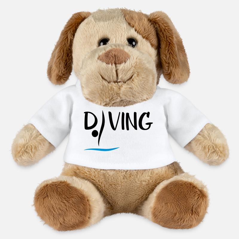 Turmspringen - MiniFeet® Hund Helge - Weiß