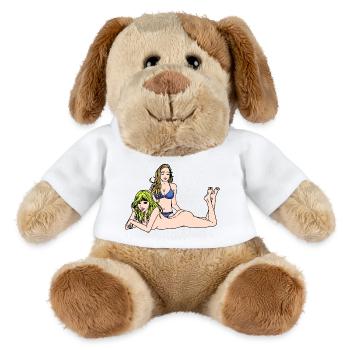 Sexy Mädchen Erotik nackte Frauen Fantasy Sex - MiniFeet® Hund Helge - Weiß - Vorne