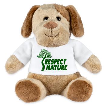 Respectez la nature - Chien en peluche Helge MiniFeet® - blanc - Devant