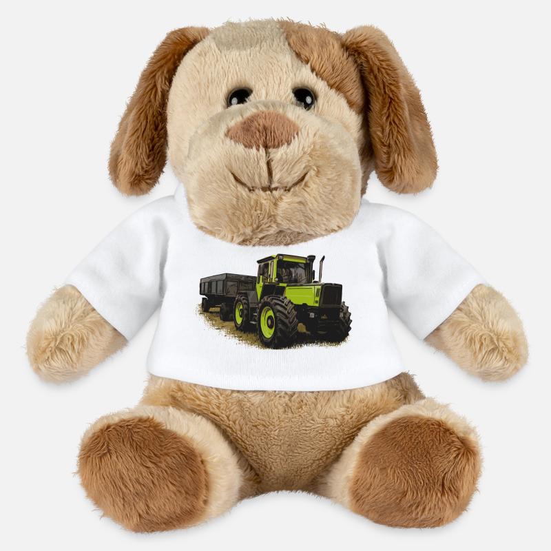 MB trac 1600 turbo mit Anhänger - MiniFeet® Hund Helge - Weiß
