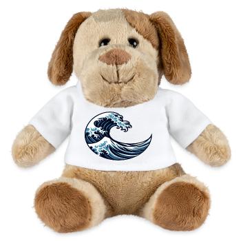 The Great Wave off Kanagawa | Katsushika Hokusai - MiniFeet® Dog Helge - white - Front