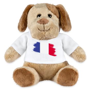 France - Chien en peluche Helge MiniFeet® - blanc - Devant