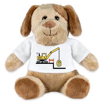 Bagger - MiniFeet® Hund Helge - Weiß - Vorne