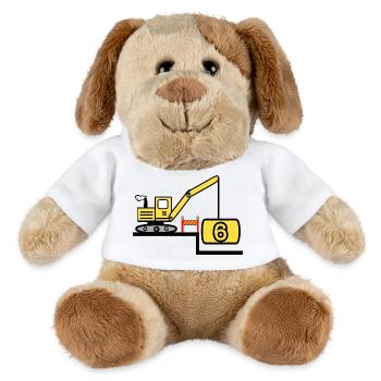 Bagger - MiniFeet® Hund Helge - Weiß - Vorne