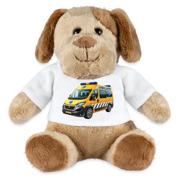Ambulance modern - MiniFeet® Dog Helge - white - Front